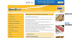 Desktop Screenshot of biowellmed.de